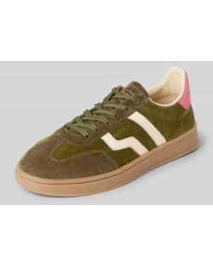 GANT Sneakers Van Leer Met Vetersluiting - Meerkleurig