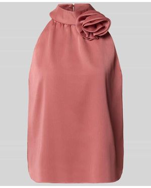 Swing Top mit floraler Applikation - Pink