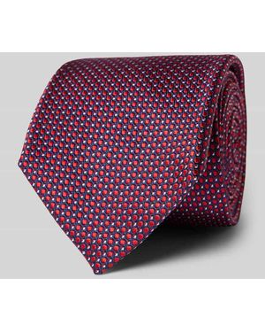 Profuomo Seidenkrawatte mit Allover-Muster - Lila