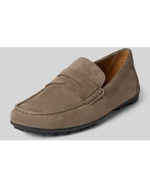 Geox Loafers aus Leder Modell 'KOSMOPOLIS RIP' - Braun