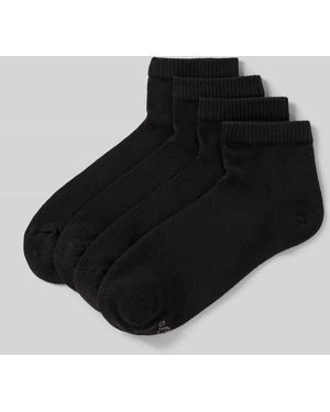 S.oliver Socken aus Baumwoll-Mix im 4er-Pack - Schwarz