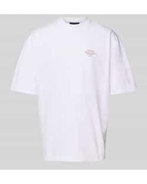 PEGADOR Oversized T-shirt Met Labelprint - Wit