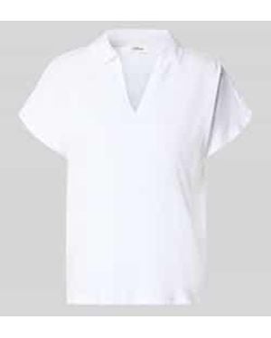 S.oliver Regular Fit Poloshirt Van Puur Katoen - Wit