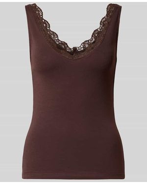 Zero Slim Fit Top aus Baumwoll-Mix - Rot