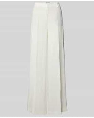 Seductive Linnen Broek Met Persplooien, Model 'Shiloh' - Wit