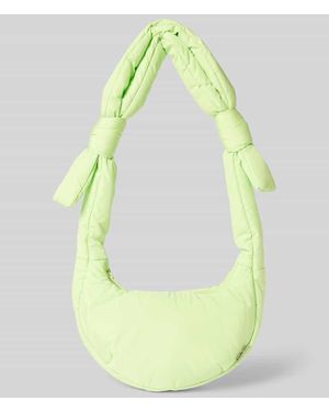 Lefrik Handtasche Mit Knotendetails Modell 'Biwa' - Gelb