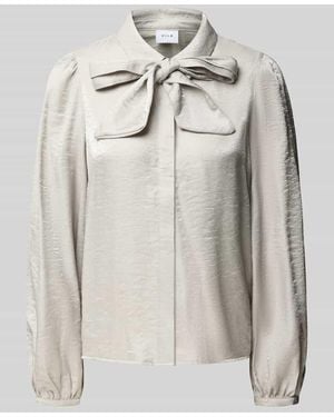 Vila Regular Fit Schluppenbluse Modell 'ELOISE' - Grau