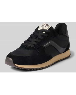 GANT Sneaker aus Leder-Mix Modell 'Beja' - Schwarz