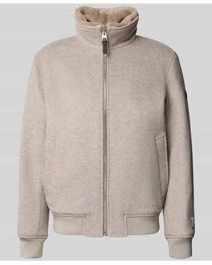 Joop! Regular Fit Blouson aus Woll-Mix mit Kaschmir-Anteil - Natur