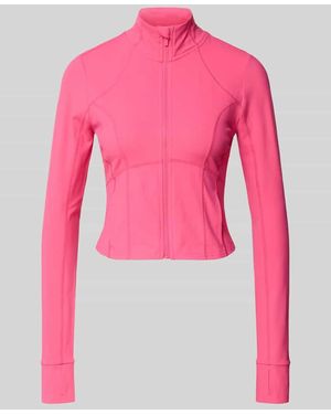 Fabletics Slim Fit Jacke mit Stehkragen Modell 'Storm' - Pink