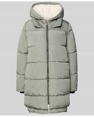ONLY Regular Fit Steppmantel mit Kapuze Modell 'KELLY' - Grau
