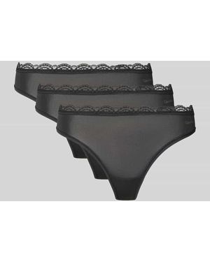 Calvin Klein String mit Label-Print - Grau