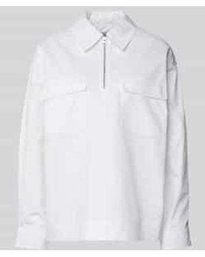 Scotch & Soda Blouse Met Klepzakken Op De Borst - Wit