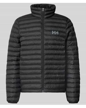Helly Hansen Steppjacke mit Label-Print - Schwarz