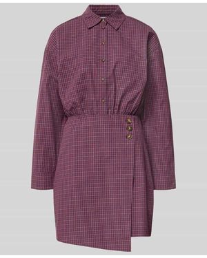 Jake*s Tailliertes Freizeitkleid aus reiner Baumwolle - Lila