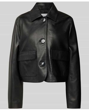 Jake*s Lederjacke - Schwarz