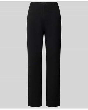 SteHmann Straight Fit Culotte aus Viskose-Mix Modell 'Igor' - Schwarz