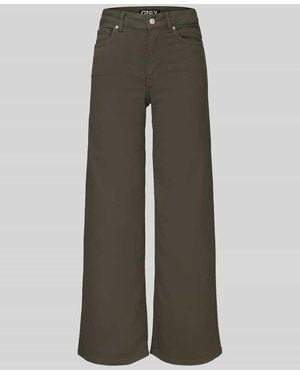 ONLY Wide & Loose Fit Jeans Baumwoll-Mix Modell 'MADISON' - Grau