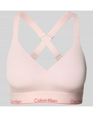 Calvin Klein BH mit elastischem Logo-Bund - Pink