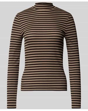 DRYKORN Slim Fit Longsleeve mit Stehkragen - Mehrfarbig