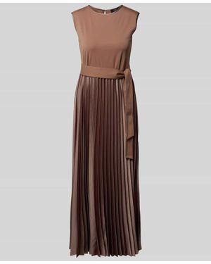 Weekend by Maxmara Ausgestelltes Midikleid mit Lyocell-Viskose-Anteil Modell 'SAMUELE' - Braun