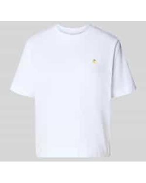 SELECTED Boxy Fit T-Shirt Van Puur Katoen Model 'Ella' - Wit