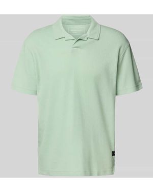 Tom Tailor Relaxed Fit Poloshirt aus Baumwoll-Mix - Grün
