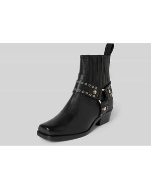 IRO Stiefeletten mit strukturierter Sohle - Schwarz