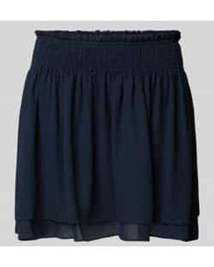 Essentiel Antwerp Minirok Met Crêpe-Structuur, Model 'Ismile' - Blauw