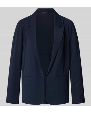 Zero Regular Fit Blazer mit Reverskragen und Paspeltaschen - Blau