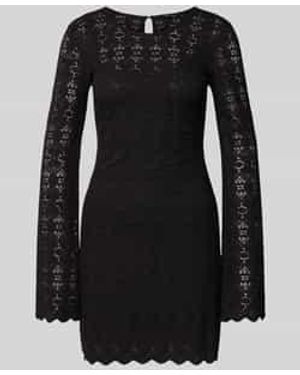 Guess Mini-Jurk Met Trompetmouwen, Model 'Bridgette Mini' - Zwart