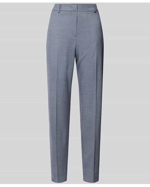 Comma, Slim Fit Anzughose mit Bügelfalten - Blau
