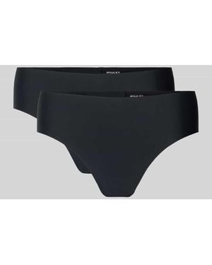 Snocks Hipster Mit Elastischem Bund Im 2Er-Pack - Schwarz