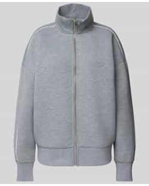 LeGer By Lena Gercke Oversized Sweatjack Met Labeldetail - Leger Studio-collectie - Grijs