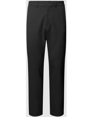 SELECTED Slim Fit Chino Mit Viskose-Anteil Modell 'Dave' - Schwarz