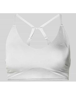 adidas Sport-BH mit Logo-Detail Modell 'OPT ESS LBRA' - Grau
