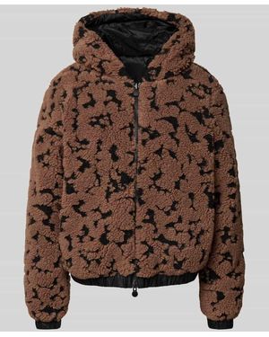 EA7 Jacke mit Teddyfell - Braun