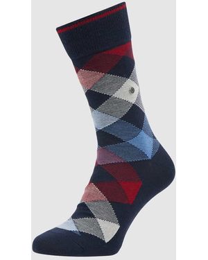 Burlington Socken Mit Label-Detail Modell 'Newcastle' - Blau