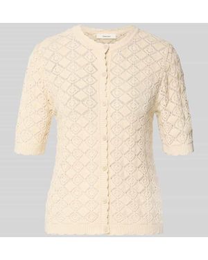 SELECTED Regular Fit Strickjacke aus reiner Baumwolle Modell 'SOFIA' - Natur