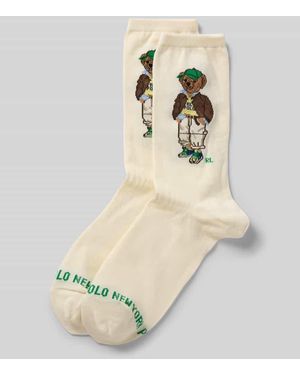 Polo Ralph Lauren Socken mit Label-Detail - Natur