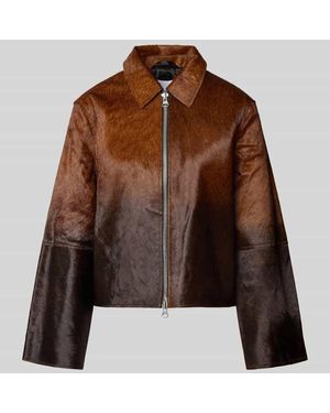 Samsøe & Samsøe Jacke mit Umlegekragen Modell 'SALYLO' - Braun