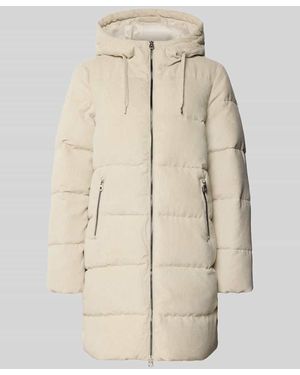 ONLY Regular Fit Steppmantel aus Cord Modell 'DOLLY' - Natur