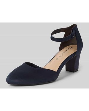 Tamaris Pumps mit Blockabsatz - Blau