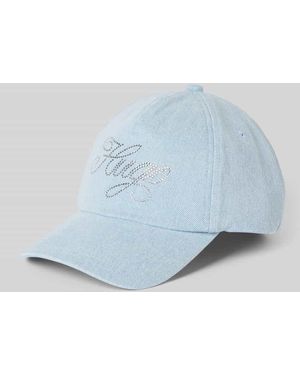 HUGO Basecap mit Strasssteinbesatz Modell 'ALYCE' - Blau