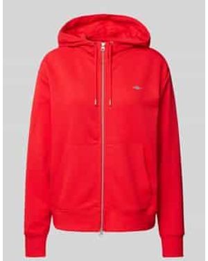 GANT Sweatjack Met Capuchon - Rood