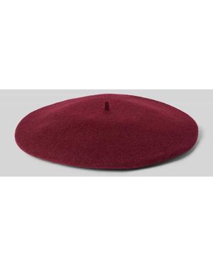 LOEVENICH Béret aus reiner Wolle - Rot