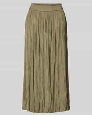 Marc Cain Midirok Met Plissévouwen - Groen