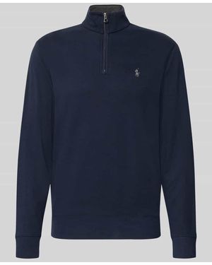 Polo Ralph Lauren Regular Fit Sweatshirt aus Baumwoll-Mix - Blau