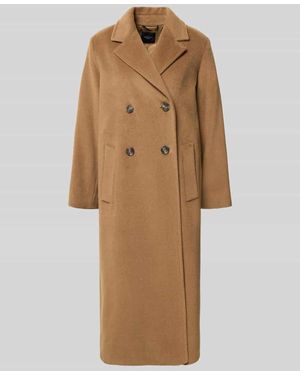 Weekend by Maxmara Relaxed Fit Mantel aus Woll-Alpaka-Mix Modell 'ZUFOLO' - Natur