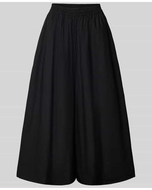 MSCH Copenhagen Wide Leg Culotte mit elastischem Bund Modell 'Lenna' - Schwarz